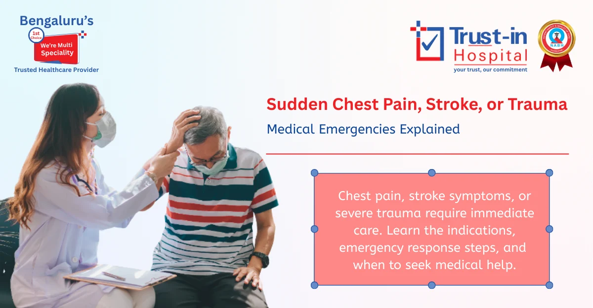 Sudden Chest Pain, Stroke, or Trauma: How to act Fast in a Medical Emergency